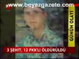 3 Şehit, 12 Pkk'lı Öldürüldü