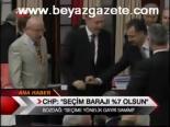 Chp:seçim Barajı %7 Olsun