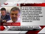 Cumhurbaşkanı'ndan Üslup Uyarısı