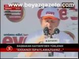 Başbakan Kayseri'den Yüklendi