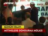 Mitinglere Dondurma Molası