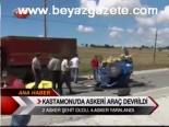 Kastamonu'da Askeri Araç Devrildi