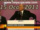 Bahçeli'den Eleştiri
