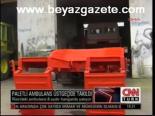 Paletli Ambulans Üstgeçide Takıldı