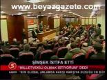 Şimşek İstifa Etti