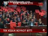 Tek Kişilik Boykot Bitti