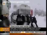 Trakya'da Kar Yağışı