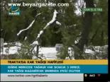 Trakya'da Kar Yağışı Hafifledi