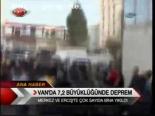 Van'da 7,2 Büyüklüğünde Deprem