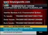 Başbakanlık Depremde Zarar Görenler İçin Yardım Kampanyası Başlattı
