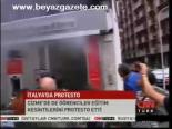 İtalya'da Eğitim Protestosu