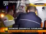 Otomobil Şarampole Yuvarlandı