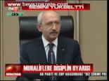 Muhaliflere Disiplin Uyarısı