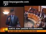 Suriye Son Şansını Kullanamadı