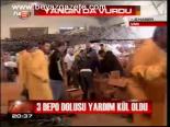 3 Depo Dolusu Yardım Kül Oldu