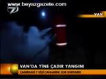 Van'da Yine Çadır Yangını