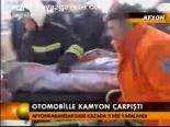 Otomobille Kamyon Kaza Getirdi