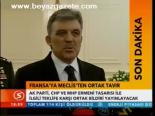 Gül'den Fransa'ya Tepki