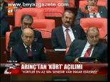 Arınç'tan Kürt Açılımı