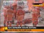 İşte Depremin Hasar Raporu