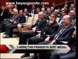 Arınç'tan Fransa'ya Sert Mesaj