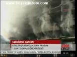 Taksim'de Otel İnşaatında Yangın