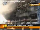 Taksim'de Krokutan Yangın