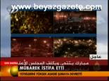 Mübarek İstifa Etti