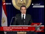 Mübarek Meydanlara Teslim