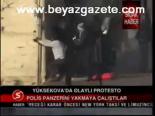 Yüksekova'da Olaylı Protesto