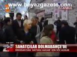 Sanatçılar Dolmabahçe'de