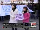 Taksim'de Hes Protestosu