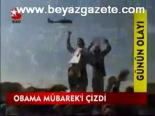 Obama Mübarek'i Çizdi