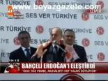 Bahçeli Erdoğan'ı Eleştirdi
