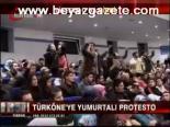 Türköne'ye Yumurtalı Protesto