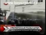 Protestocular Polisle Çatıştı