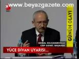 Yüce Divan Uyarısı...