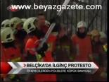Belçika'da İlginç Protesto