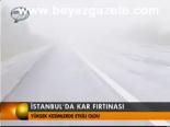 İstanbul'da Kar Fırtınası