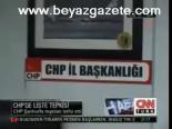 Chp'de Liste Tepkisi