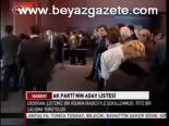 Ak Parti'nin Aday Listesi