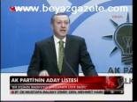 Ak Parti'nin Aday Listesi