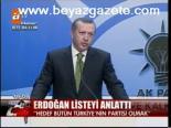 Erdoğan Listeyi Anlattı