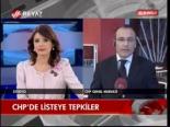 Chp'de Listeye Tepkiler