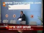 Chp'de Liste Çatlağı