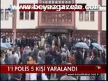 1'i Polis 5 Kişi Yaralandı