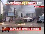 Bir Polis Ve Hizmetli Vuruldu