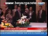 Chp'nin Seçim Beyannamesi