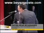 Chp'nin Seçim Beyannamesi