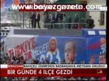 Bir Günde 4 İlçe Gezdi
